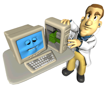 PC doktor animáció